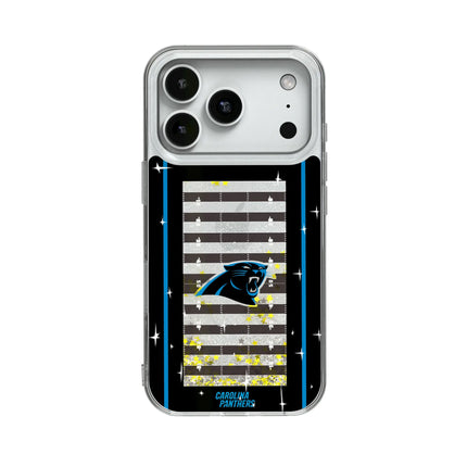 Carolina Panthers Field Glitter Phone Case for Apple iPhone