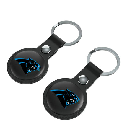 Carolina Panthers Black Airtag Holder 2-Pack Insignia