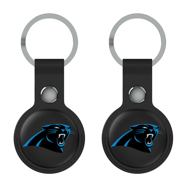 Carolina Panthers Black Airtag Holder 2-Pack Insignia