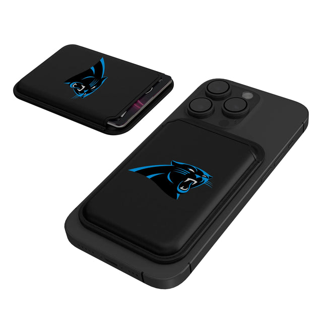 Carolina Panthers Black Magnetic Credit Card Wallet Insignia