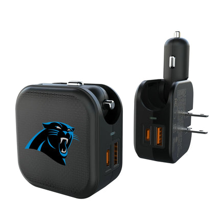 Carolina Panthers 2 in 1 USB A/C Charger Linen