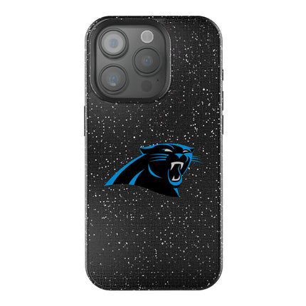 Carolina Panthers Black Bling Phone Case Linen for iPhone