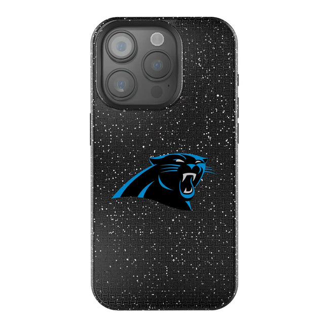 Carolina Panthers Black Bling Phone Case Linen for iPhone