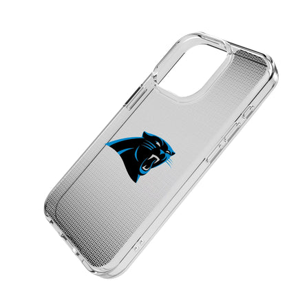 Carolina Panthers Clear Phone Case Linen for iPhone