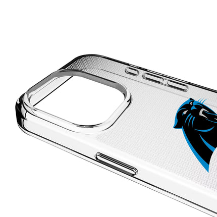 Carolina Panthers Clear Phone Case Linen for iPhone