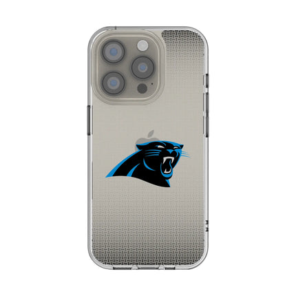 Carolina Panthers Clear Phone Case Linen for iPhone