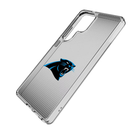 Carolina Panthers Clear Phone Case Linen for Samsung Galaxy