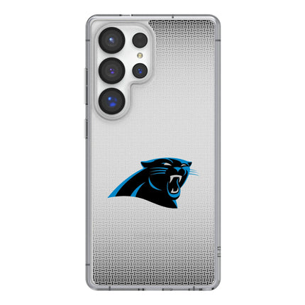 Carolina Panthers Clear Phone Case Linen for Samsung Galaxy
