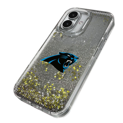 Carolina Panthers Glitter Phone Case Linen for iPhone