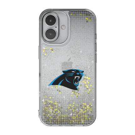 Carolina Panthers Glitter Phone Case Linen for iPhone