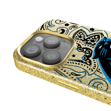 Carolina Panthers Bling Phone Case Paisley for iPhone