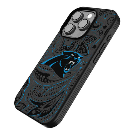 Carolina Panthers Bump Phone Case Paisley for iPhone