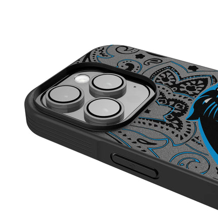 Carolina Panthers Bump Phone Case Paisley for iPhone