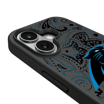 Carolina Panthers Bump Phone Case Paisley for iPhone