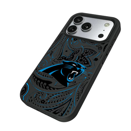 Carolina Panthers Bump Phone Case Paisley for iPhone