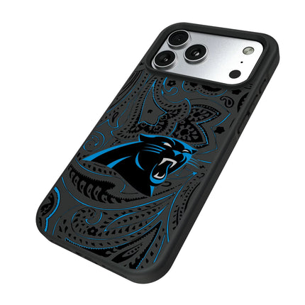 Carolina Panthers Bump Phone Case Paisley for iPhone