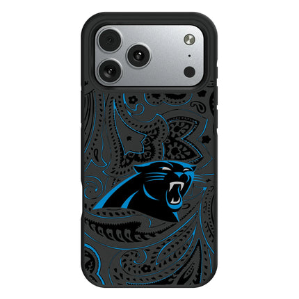 Carolina Panthers Bump Phone Case Paisley for iPhone