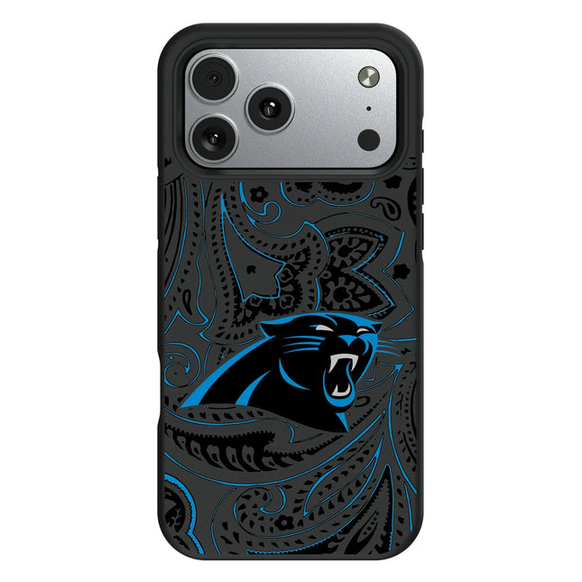 Carolina Panthers Bump Phone Case Paisley for iPhone