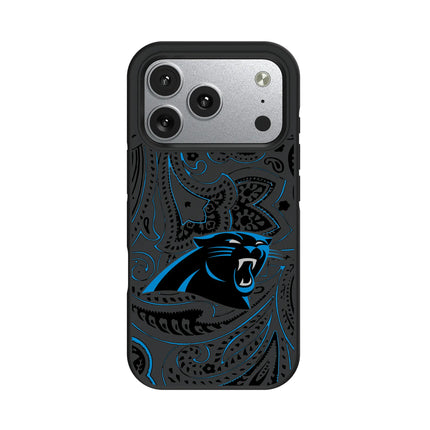 Carolina Panthers Bump Phone Case Paisley for iPhone