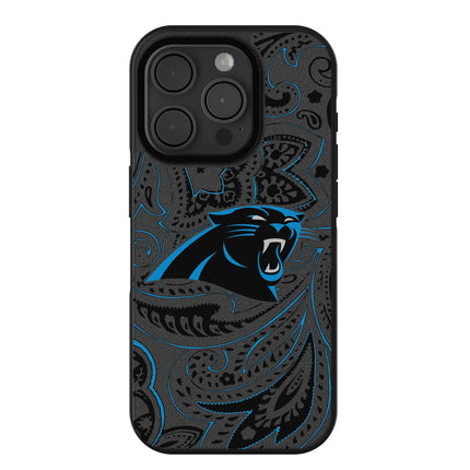Carolina Panthers Bump Phone Case Paisley for iPhone