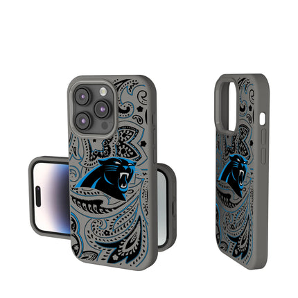 Carolina Panthers Soft Touch Phone Case Paisley for iPhone