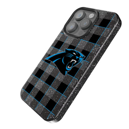 Carolina Panthers Black Bling Phone Case Plaid for iPhone