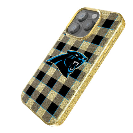Carolina Panthers Bling Phone Case Plaid for iPhone