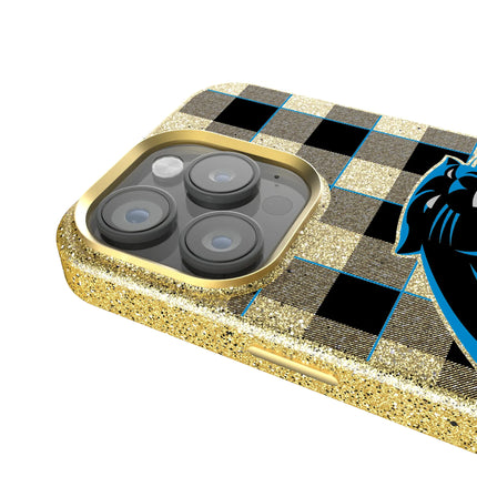 Carolina Panthers Bling Phone Case Plaid for iPhone