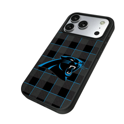 Carolina Panthers Plaid MagSafe Compatible Phone Case for Apple iPhone
