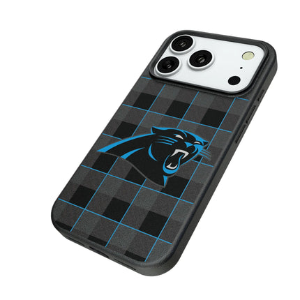 Carolina Panthers Plaid MagSafe Compatible Phone Case for Apple iPhone