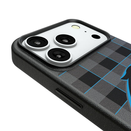 Carolina Panthers Plaid MagSafe Compatible Phone Case for Apple iPhone
