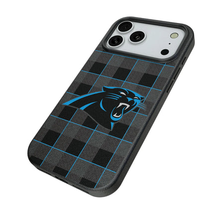 Carolina Panthers Plaid MagSafe Compatible Phone Case for Apple iPhone