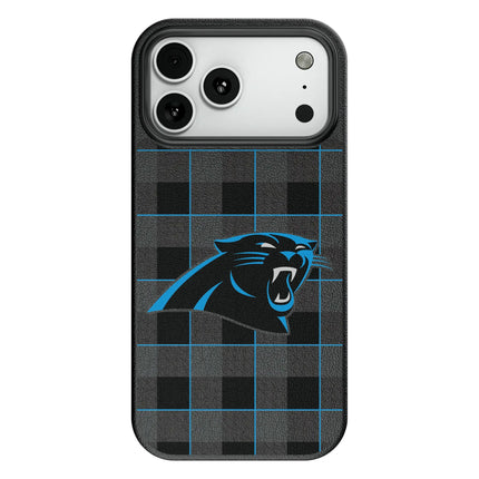 Carolina Panthers Plaid MagSafe Compatible Phone Case for Apple iPhone