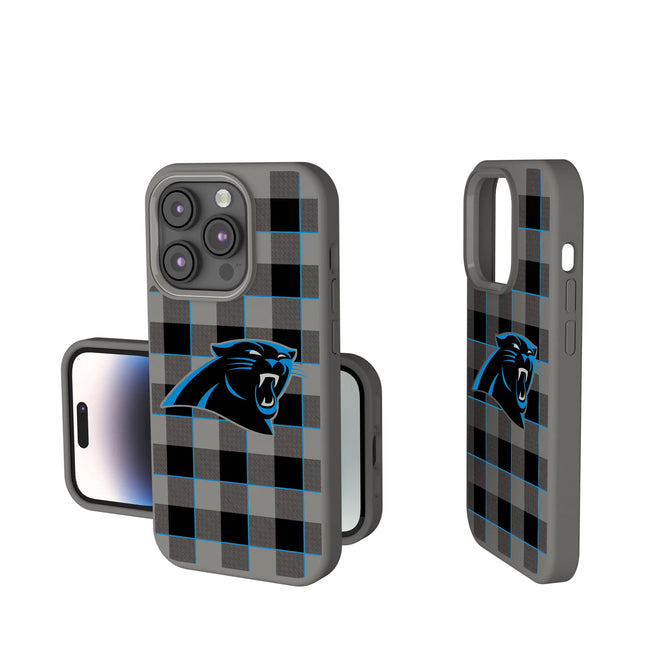Carolina Panthers Soft Touch Phone Case Plaid for iPhone