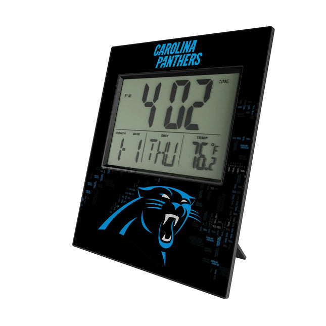 Carolina Panthers Wall Clock Quadtile