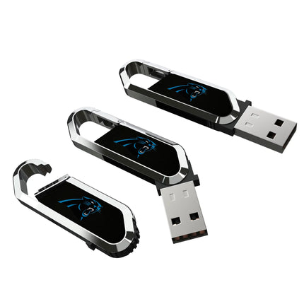 Carolina Panthers USB 64GB Clip Style Flash Drive Solid