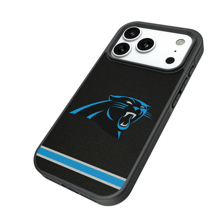 Carolina Panthers Stripe Bump Phone Case for Apple iPhone