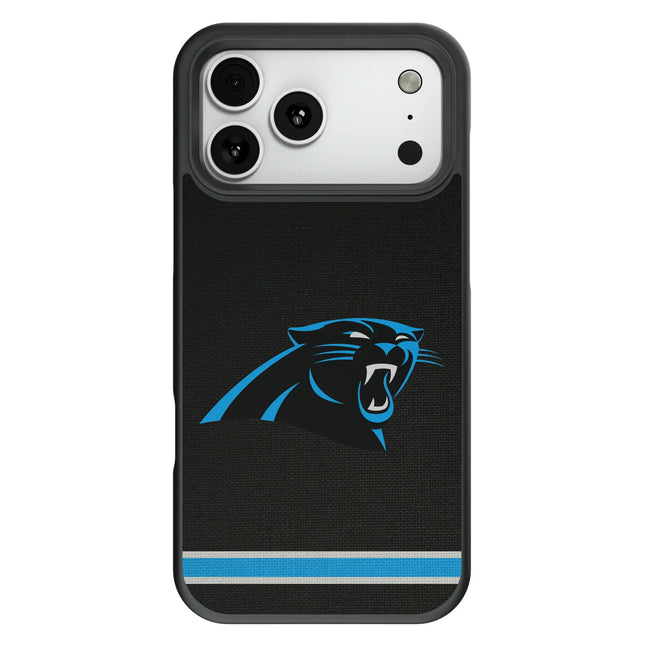 Carolina Panthers Stripe Bump Phone Case for Apple iPhone