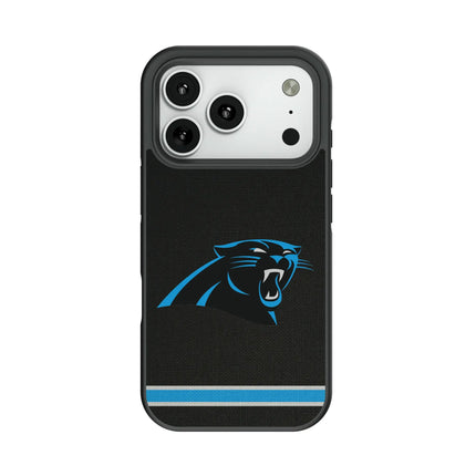 Carolina Panthers Stripe Bump Phone Case for Apple iPhone