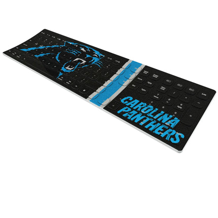 Carolina Panthers Stripe Curved Wireless Keyboard