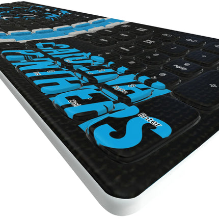 Carolina Panthers Stripe Curved Wireless Keyboard