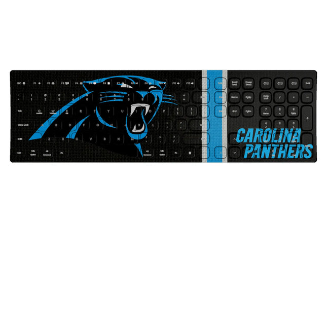 Carolina Panthers Stripe Curved Wireless Keyboard