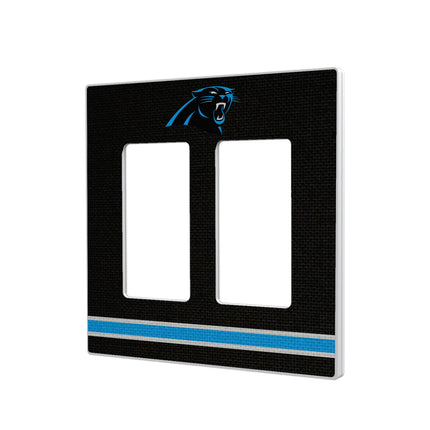 Carolina Panthers Hidden-Screw Light Switch Plate Stripe