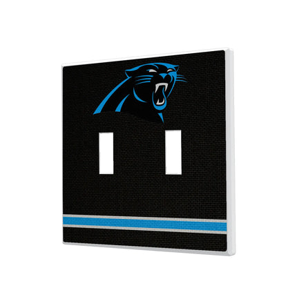 Carolina Panthers Hidden-Screw Light Switch Plate Stripe