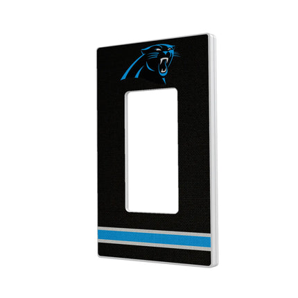 Carolina Panthers Hidden-Screw Light Switch Plate Stripe