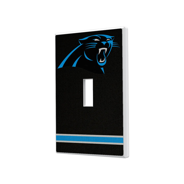 Carolina Panthers Hidden-Screw Light Switch Plate Stripe