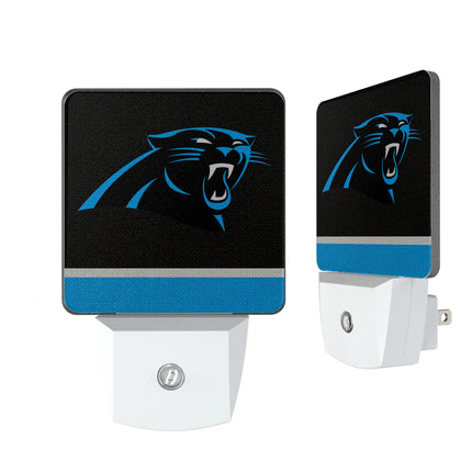 Carolina Panthers Night Light 2-Pack Stripe
