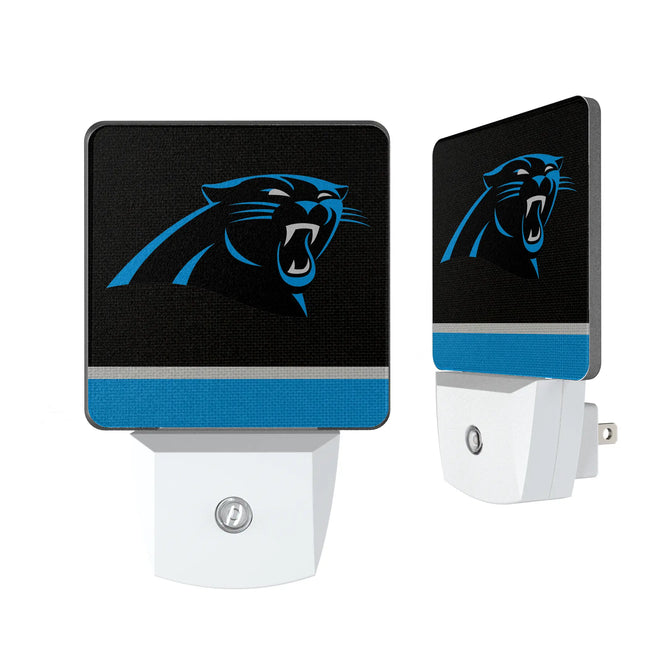 Carolina Panthers Night Light 2-Pack Stripe