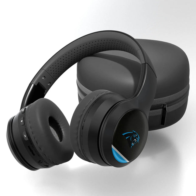 Carolina Panthers Over-Ear BT Headphones With Case Stripe