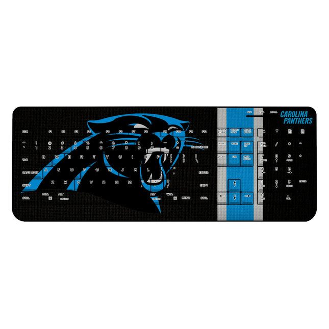 Carolina Panthers Wireless USB Keyboard Stripe